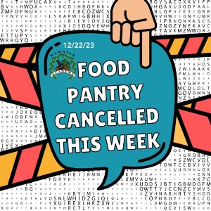 Food Pantry is Cancelled This Week